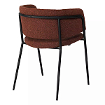 Стул полукруглый мягкий с буклированной обивкой Chair with Boucle Upholstery варинант исполнения - 7 | Loft Concept в Орле