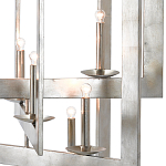 Люстра серебряная из пересекающихся квадратных элементов Intersecting Squares  варинант исполнения - 1 | Loft Concept в Орле