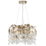 Люстра с декоративными подвесками из прозрачного стекла в форме монеток FAIRYTREE Light варинант исполнения - 2 | Loft Concept в Орле