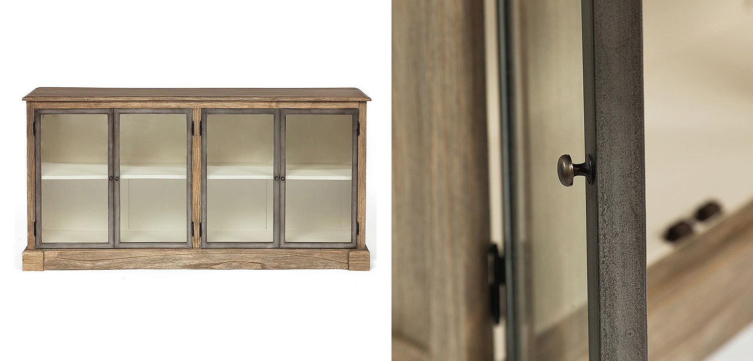 Комод Provence Jacob Chest of Drawers glass doors Комод Provence Jacob Chest of Drawers glass doors - Loft-Concept в Орле