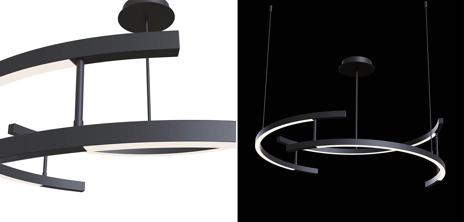 Люстра Smeragde Light Chandelier black arcs Люстра Smeragde Light Chandelier black arcs - Loft-Concept в Орле