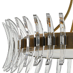 Люстра круглая с прозрачными элементами в форме полумесяца Crescent варинант исполнения - 1 | Loft Concept в Орле