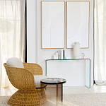 Стол журнальный круглый Acrylic Аether Smoke варинант исполнения - 7 | Loft Concept в Орле