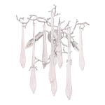 Бра с декором в виде ветвей и стеклянных подвесок в форме капель Droplet Chandelier варинант исполнения - 3 | Loft Concept в Орле