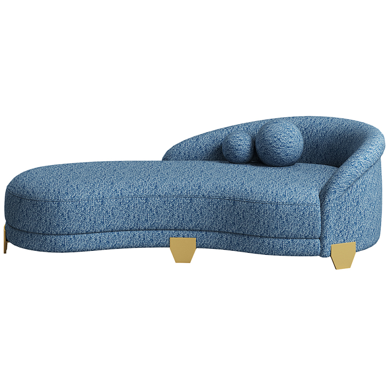 Дизайнерский диван Jasper Sofa Синий Латунь Дизайнерский диван Jasper Sofa Синий Латунь в Орле | Loft Concept