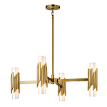 Люстра цвета латунь с 4-мя матовыми цилиндрическими плафонами Elstead Lighting варинант исполнения - 2 | Loft Concept в Орле