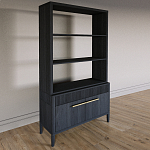 Стеллаж Primo с ящиками Черный дуб  варинант исполнения - 2 | Loft Concept в Орле