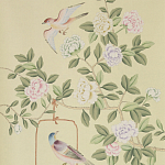 Обои ручная роспись Askew Verdigris  варинант исполнения - 1 | Loft Concept в Орле