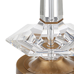 Настольная лампа с прозрачным корпусом и фактурным абажуром Charm and Luxury варинант исполнения - 1 | Loft Concept в Орле