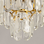 Люстра многоярусная с овальными прозрачными подвесками 28 см Harmonica варинант исполнения - 9 | Loft Concept в Орле