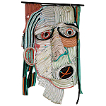 Арт-Объект плетеный из нитей большой портрет Joana Schneider  варинант исполнения - 3 | Loft Concept в Орле