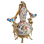 Ваза из фарфора с птицами и цветочной росписью Garden of Eden варинант исполнения - 1 | Loft Concept в Орле