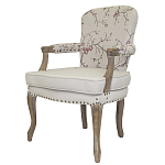 Кресло с изображением сакуры Aubrey Classical Armchair beige flax варинант исполнения - 3 | Loft Concept в Орле
