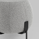 Пуф в ткани букле серого цвета Pikelet варинант исполнения - 3 | Loft Concept в Орле