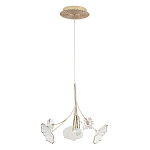 Подвесной светильник с белыми и прозрачными цветочными лепестками Wintery flovers варинант исполнения - 1 | Loft Concept в Орле