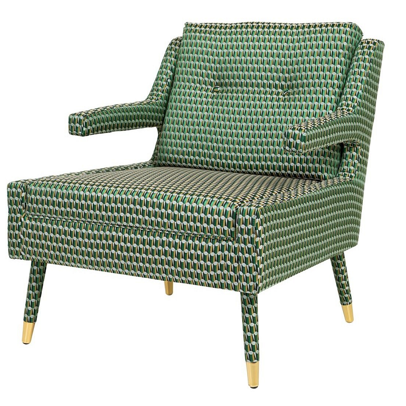 BALHAM CHAIR кресло Зеленый Золотой BALHAM CHAIR кресло Зеленый Золотой в Орле | Loft Concept