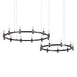 Люстра подвесная с цилиндрическими плафонами на двух круглых подвесах  Arnaut Light варинант исполнения - 1 | Loft Concept в Орле