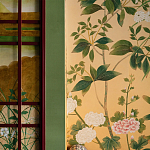 Обои ручная роспись Four Seasons Original colourway on painted Xuan paper with gold ombre варинант исполнения - 3 | Loft Concept в Орле