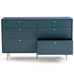 Комод с 6 выдвижными ящиками Scale Ornament Blue Chest of Drawers варинант исполнения - 3 | Loft Concept в Орле