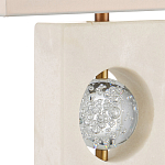 Настольная лампа из мрамора с тканевым прямоугольным абажуром Eternity варинант исполнения - 1 | Loft Concept в Орле