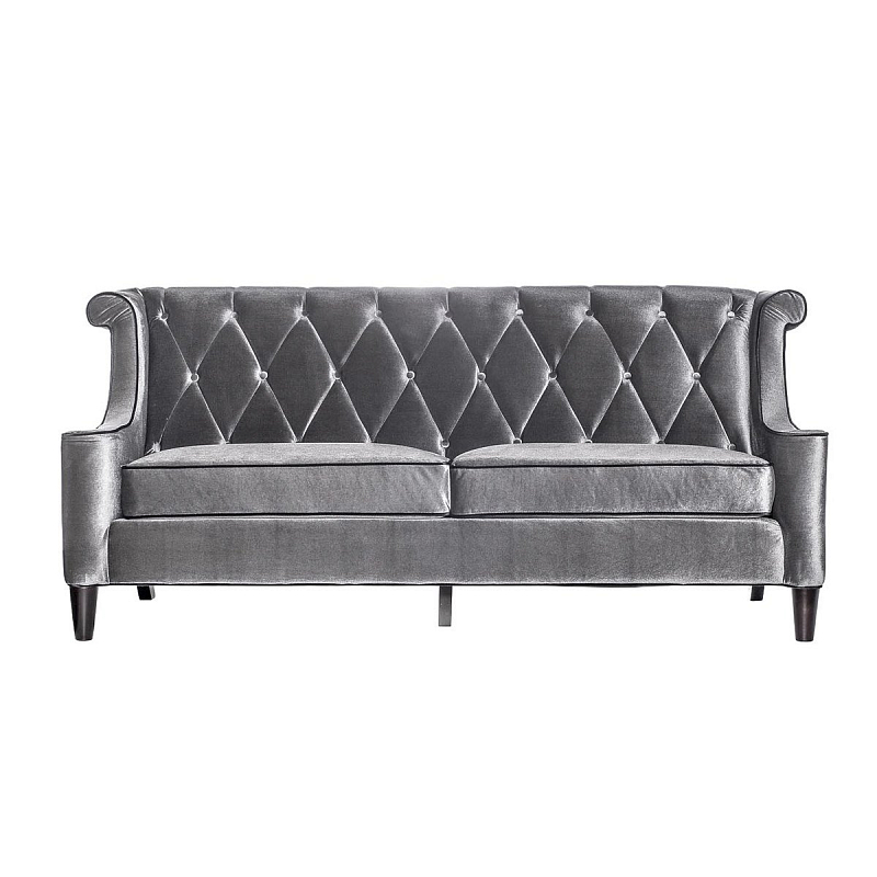 Диван Armen Living Barrister Gray Velvet Серый Диван Armen Living Barrister Gray Velvet Серый в Орле | Loft Concept