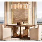 Люстра круглая Д150 см с абажуром из прямоугольных панелей Calling to Shine варинант исполнения - 2 | Loft Concept в Орле