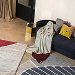 Чехол на подушку с рисунком горчичного цвета Elan Textured варинант исполнения - 1 | Loft Concept в Орле