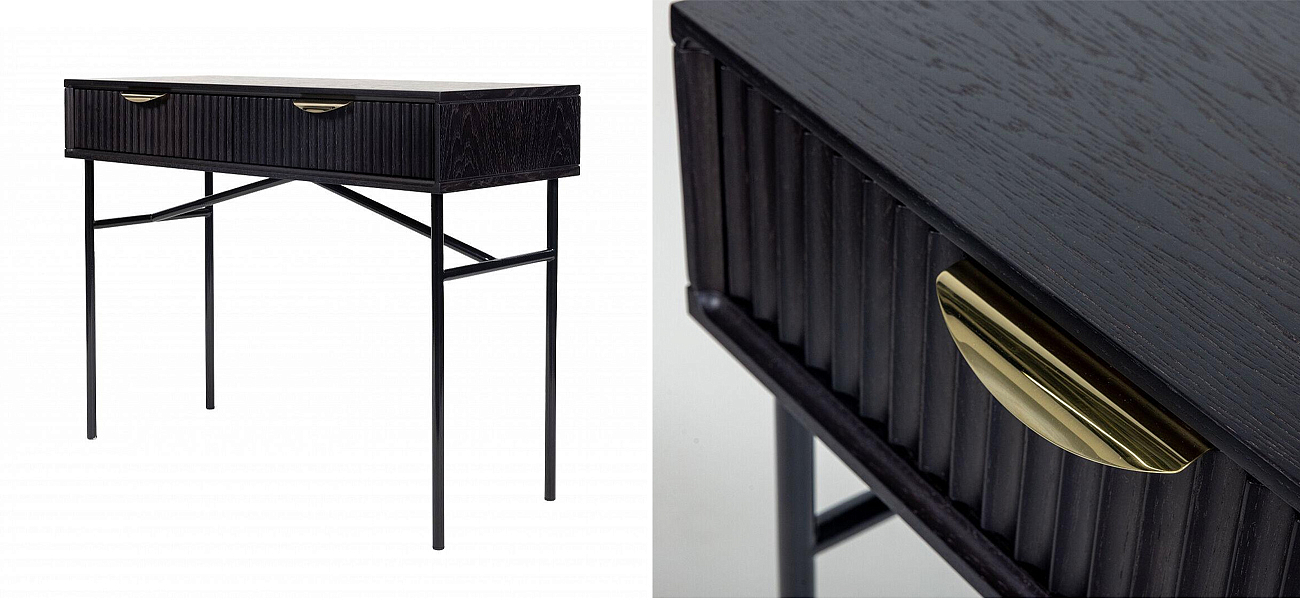 Консоль Antique Order Черный Шпон дуба Консоль Antique Order Черный Шпон дуба - Loft-Concept в Орле