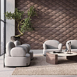 Гипсовая 3D панель с принтографией PM-108 варинант исполнения - 3 | Loft Concept в Орле