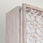 Бра прямоугольное в серебрянном цвете с ажурной решеткой Feiss варинант исполнения - 2 | Loft Concept в Орле