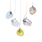 Люстра линейная с 5-ю разноцветными стеклянными плафонами Kaleido варинант исполнения - 1 | Loft Concept в Орле