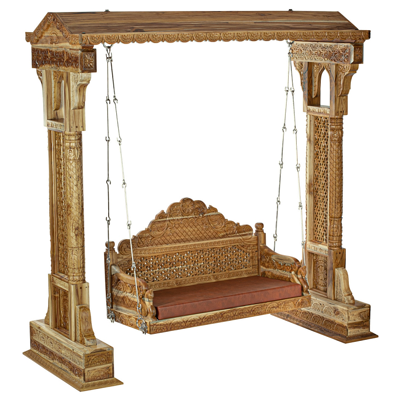 Большие Индийские качели из тика TEAK WOOD SWING Большие Индийские качели из тика TEAK WOOD SWING в Орле | Loft Concept