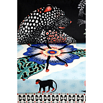 Большой Трехместный Диван с цветным принтом Qalakabusha Large Sofa варинант исполнения - 7 | Loft Concept в Орле