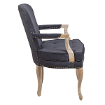 Кресло Aubrey Classical Armchair dark grey velour варинант исполнения - 2 | Loft Concept в Орле