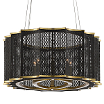 Люстра овальная в сочетании черного и золотого цвета Mesh Lighting варинант исполнения - 3 | Loft Concept в Орле