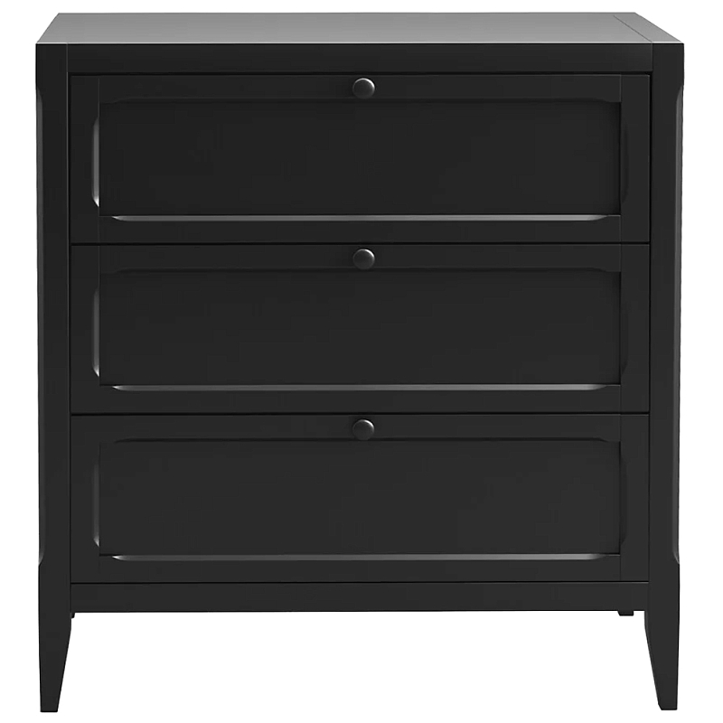Комод с 3-мя ящиками черный Silva Black Chest of Drawers Черный в Орле | Loft Concept 