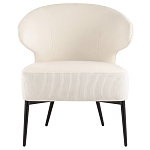 Современное мягкое кресло на металлических ножках Rakush Milk варинант исполнения - 2 | Loft Concept в Орле