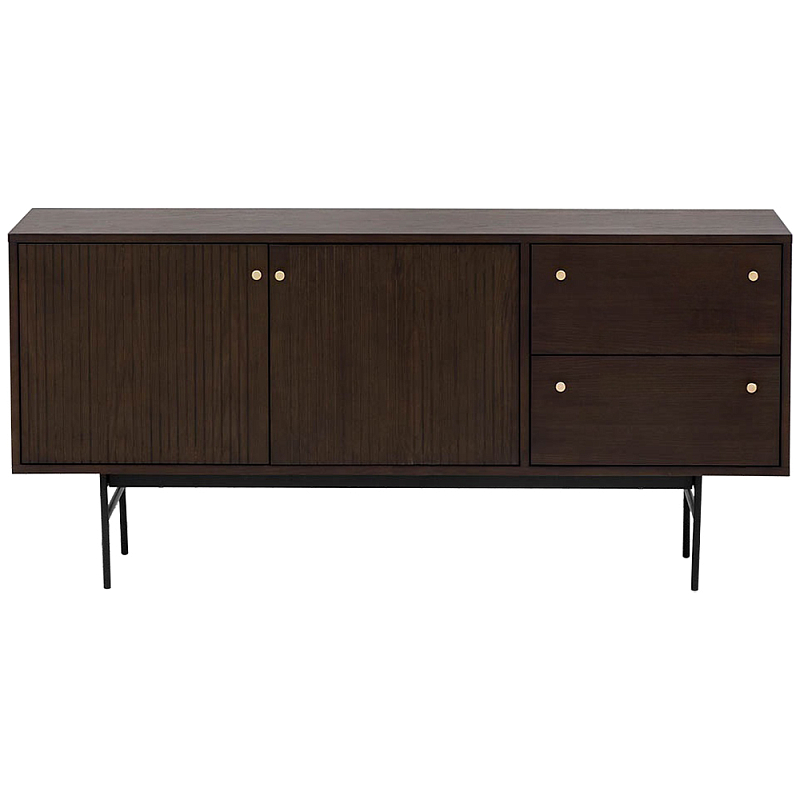 Комод Moran Chest of Drawers Коричневый Черный Латунь в Орле | Loft Concept 