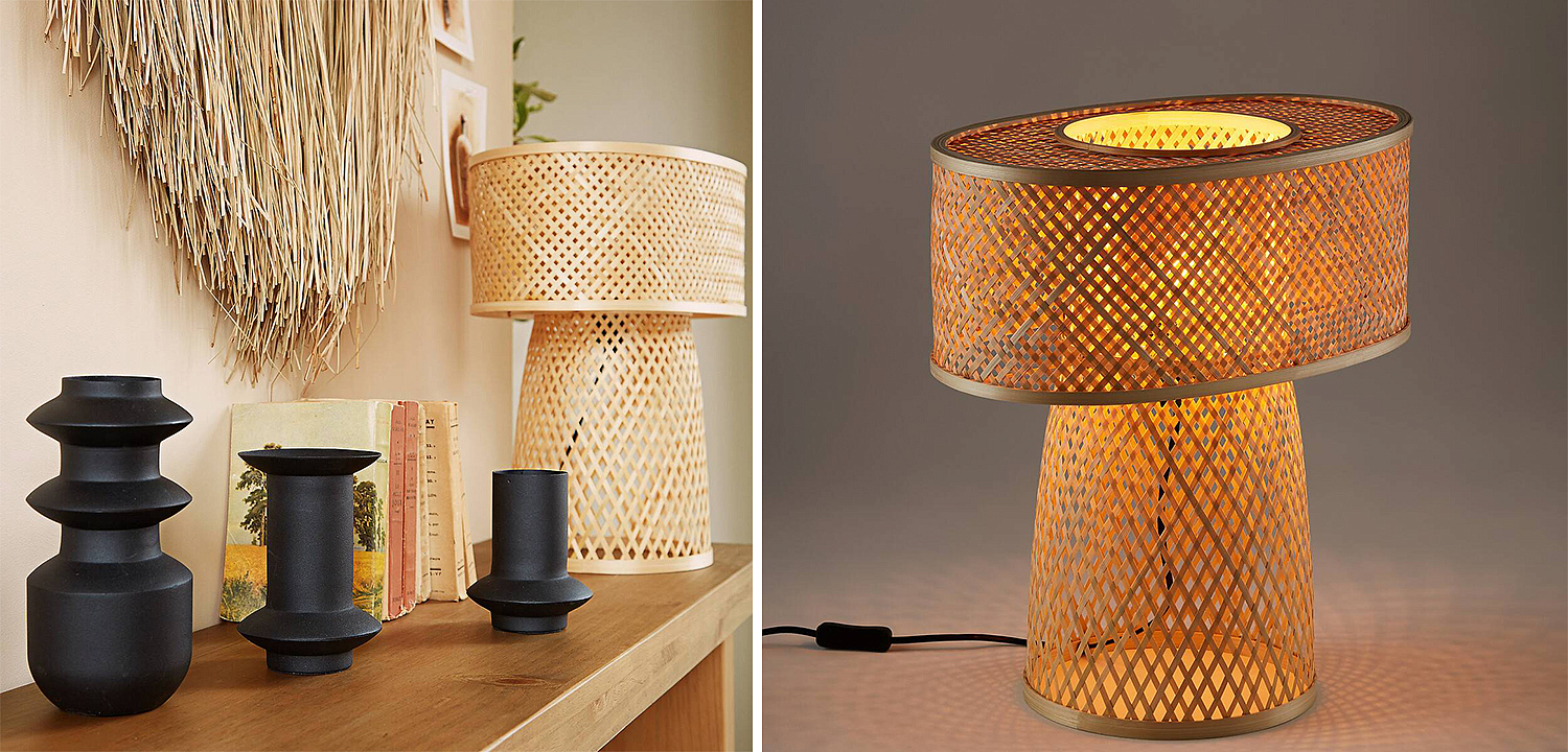 Настольная лампа Maren Wicker Table lamp Настольная лампа Maren Wicker Table lamp - Loft-Concept в Орле