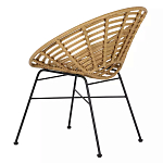 Стул круглый с ротанговым плетением Round Wicker Stool варинант исполнения - 4 | Loft Concept в Орле
