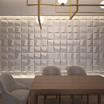 Гипсовая 3D панель с принтографией PM-26 варинант исполнения - 1 | Loft Concept в Орле