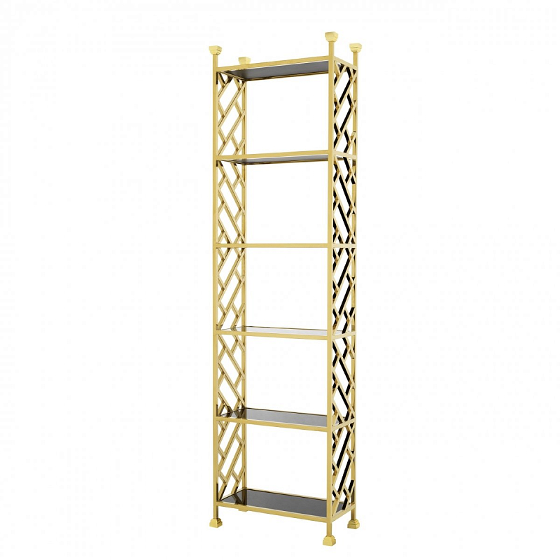 Стеллаж Eichholtz Cabinet Skyler Глянцевое золото Черный Стеллаж Eichholtz Cabinet Skyler Глянцевое золото Черный в Орле | Loft Concept