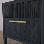 Прикроватная Тумбочка Primo с двумя ящиками Черный дуб варинант исполнения - 3 | Loft Concept в Орле