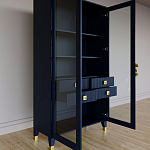 Дизайнерский шкаф витрина Elsa Dreams Blue с 4-мя ящиками варинант исполнения - 7 | Loft Concept в Орле