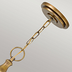 Люстра подвесная цвета латунь с прозрачным овальным стеклянным плафоном Hinkley варинант исполнения - 3 | Loft Concept в Орле