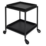 Тумба чёрная на колёсах Cabinet on Wheels варинант исполнения - 2 | Loft Concept в Орле