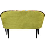 Диван двухместный из натурального бука с цветочным принтом Impressionism in Art варинант исполнения - 2 | Loft Concept в Орле