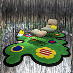 Дизайнерский ковер с цветами Poltronova Tappeto Prato Rug варинант исполнения - 3 | Loft Concept в Орле