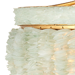 Подвесной светильник с каскадом из стеклянных декоративных элементов на золотом каркасе Shining Sea Glass варинант исполнения - 1 | Loft Concept в Орле