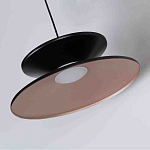 Бра черного цвета с двойным абажуром в форме конусов Obsidian Touch варинант исполнения - 2 | Loft Concept в Орле